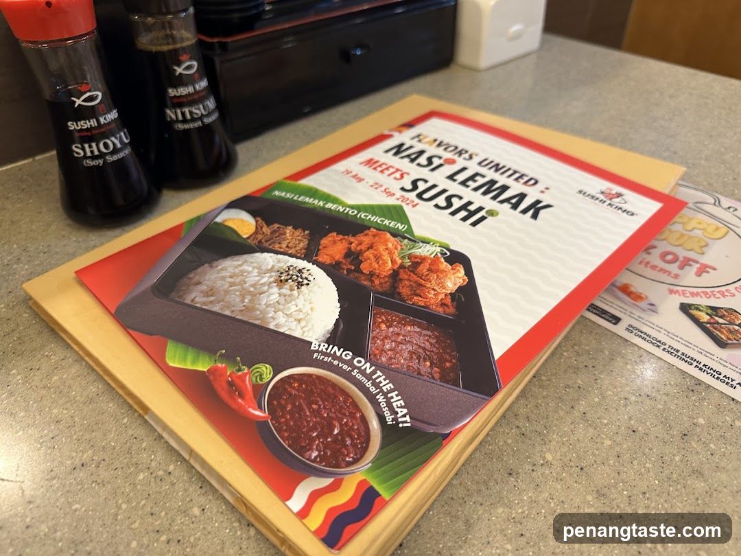 Sushi King Menu Display