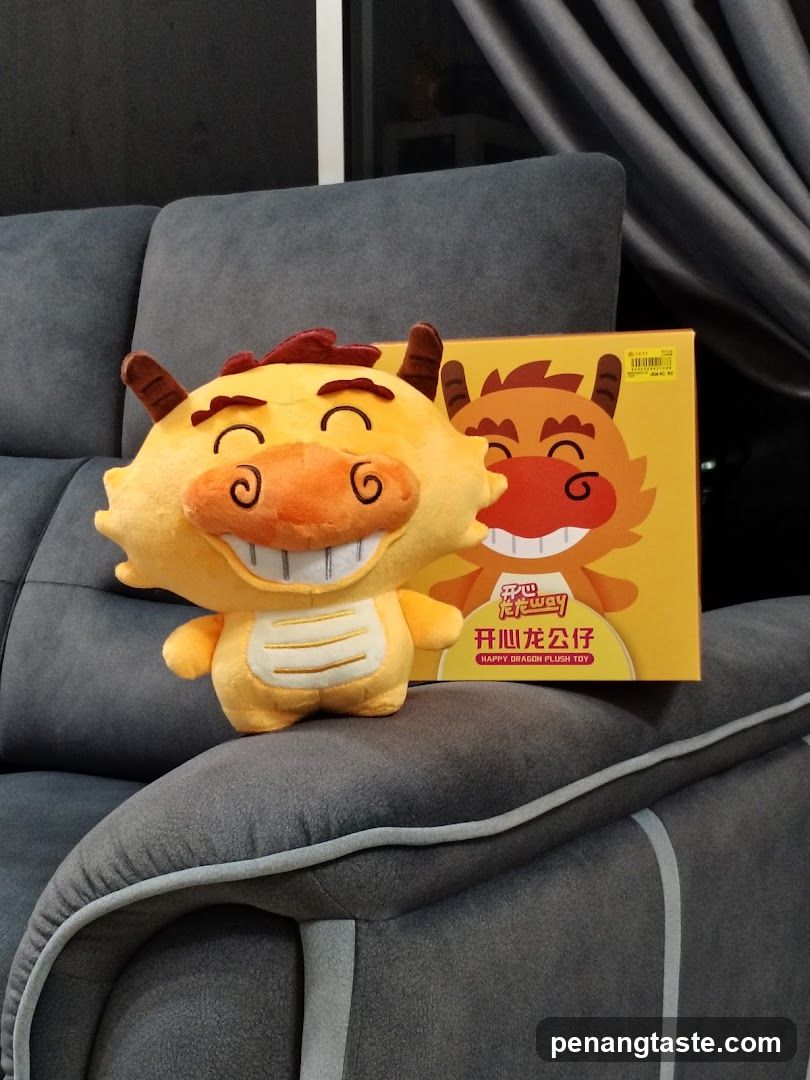 Happy Dragon Plush Toy and Box