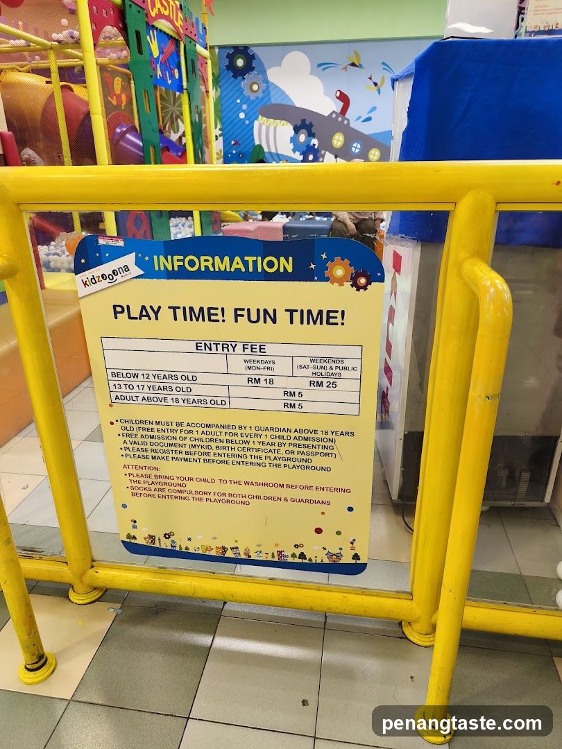 Playground Information Sign