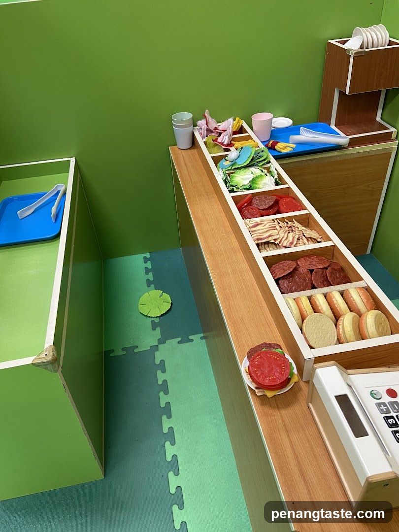 Play Food Counter Setup