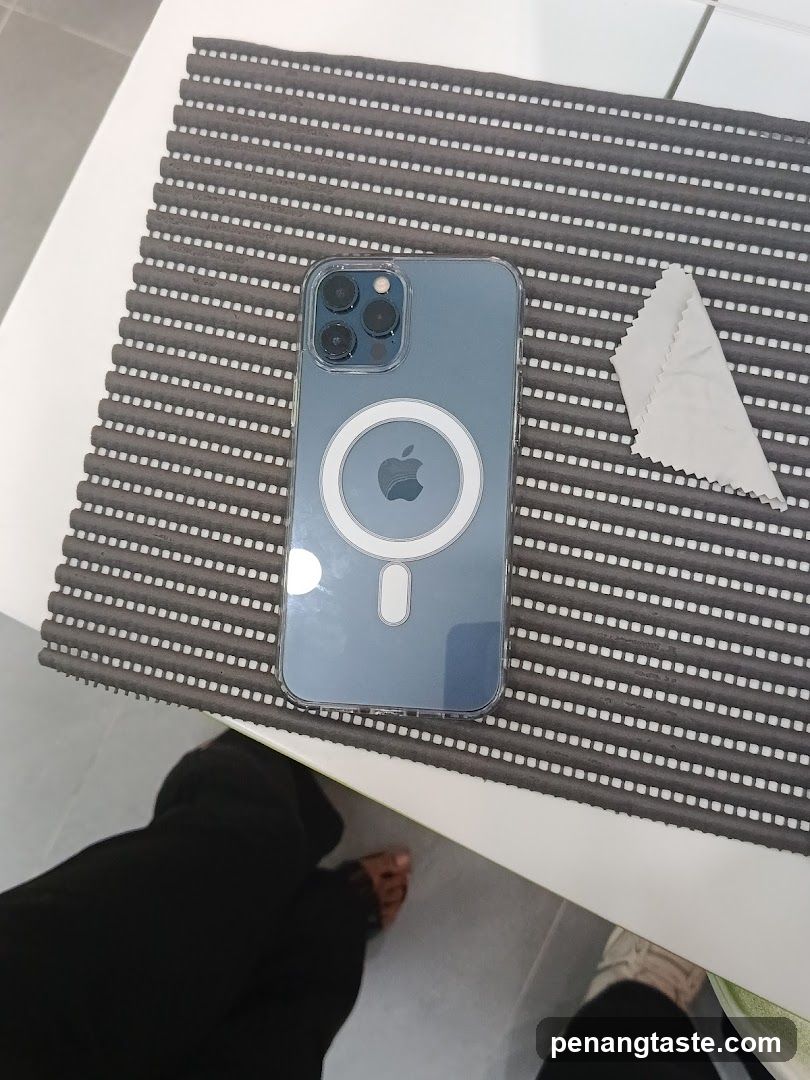 iPhone with MagSafe Case on Table