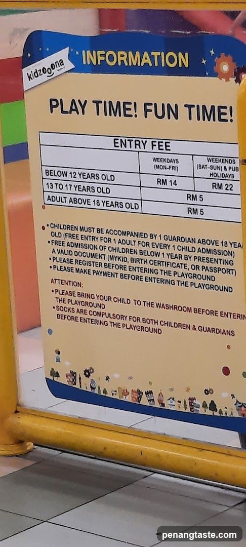 Playground Information Sign