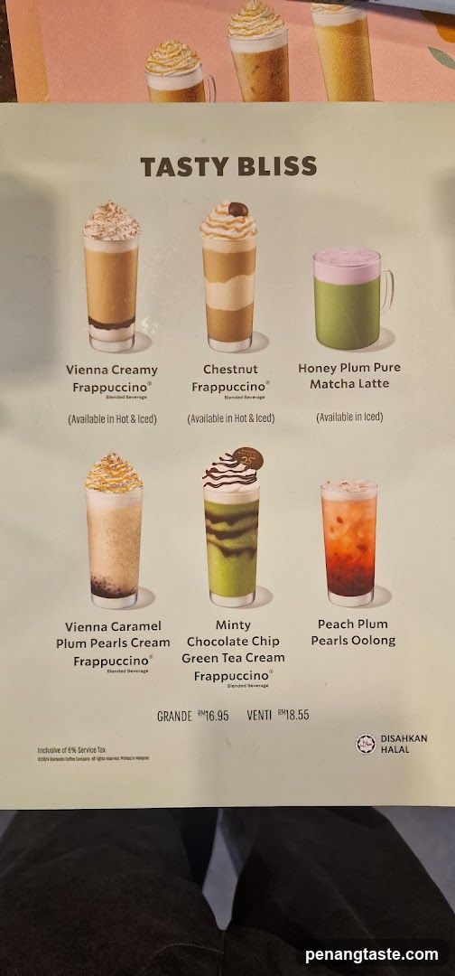 Tasty Bliss Menu Board