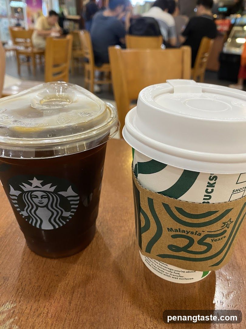 Starbucks Coffee Cups on Table