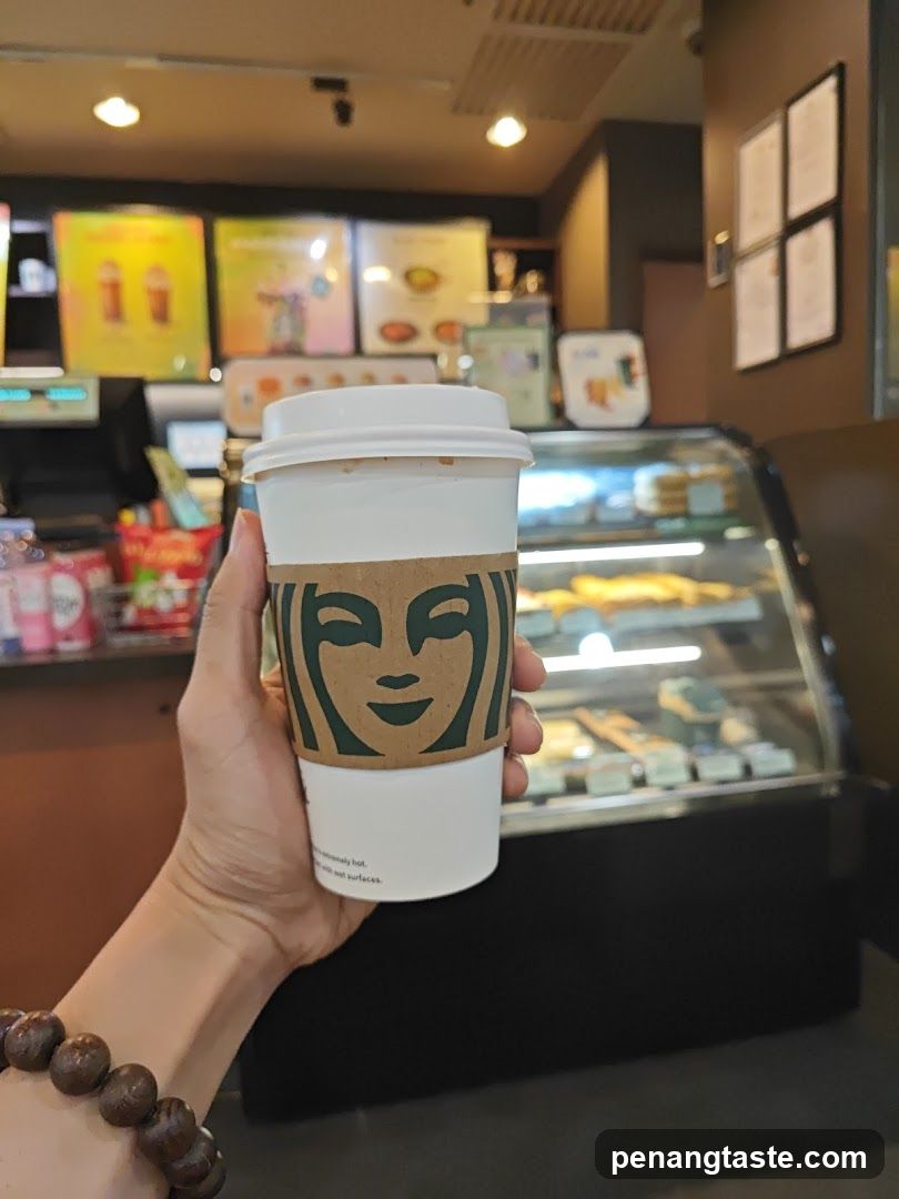 Starbucks Coffee Cup Interior Shot