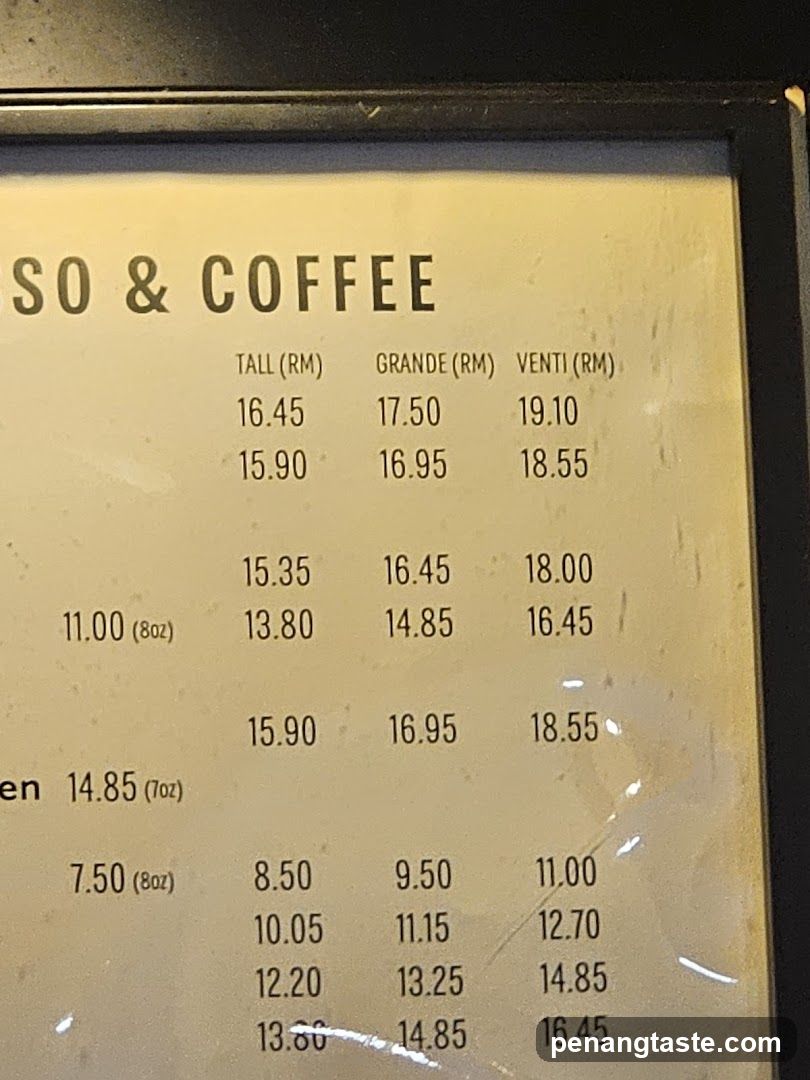 SO & COFFEE Menu Board