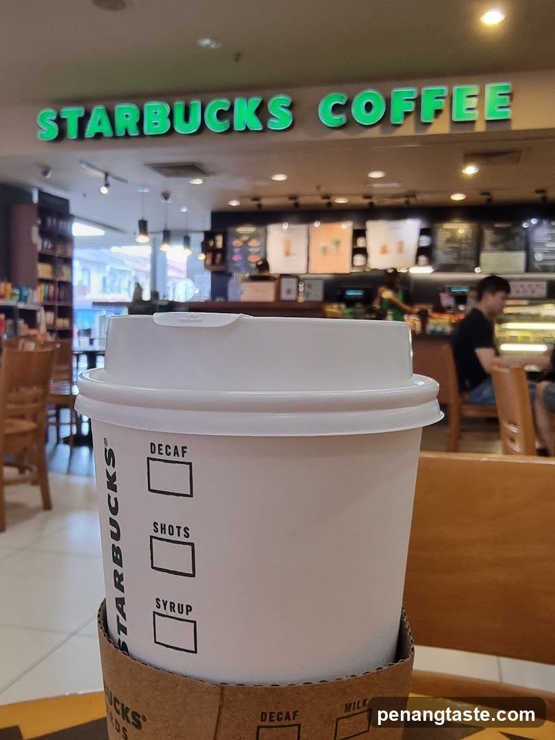 Starbucks Coffee Cup in Store Interior