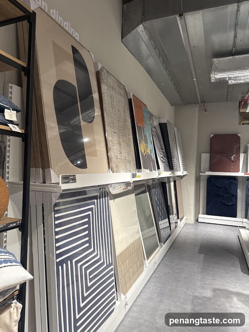 Interior of a home goods store