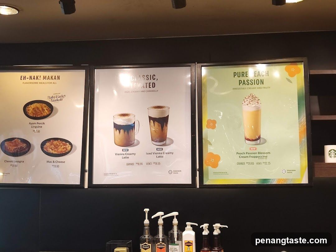 Coffee Shop Menu Display