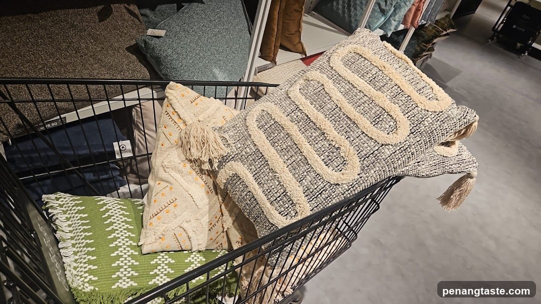 Shopping Cart with Textiles