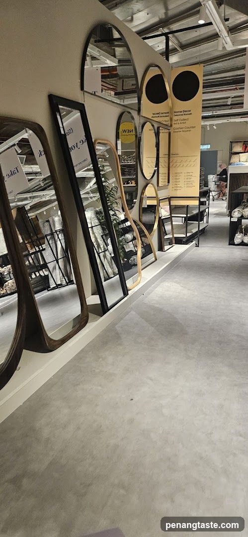 Interior of a home goods store