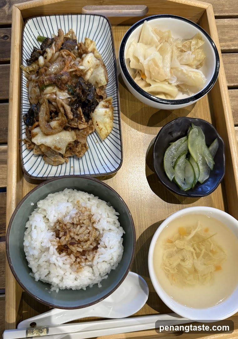 Meal Tray with Rice and Side Dishes