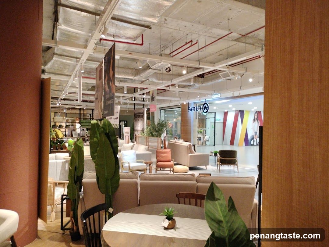 Interior of a furniture showroom or mall
