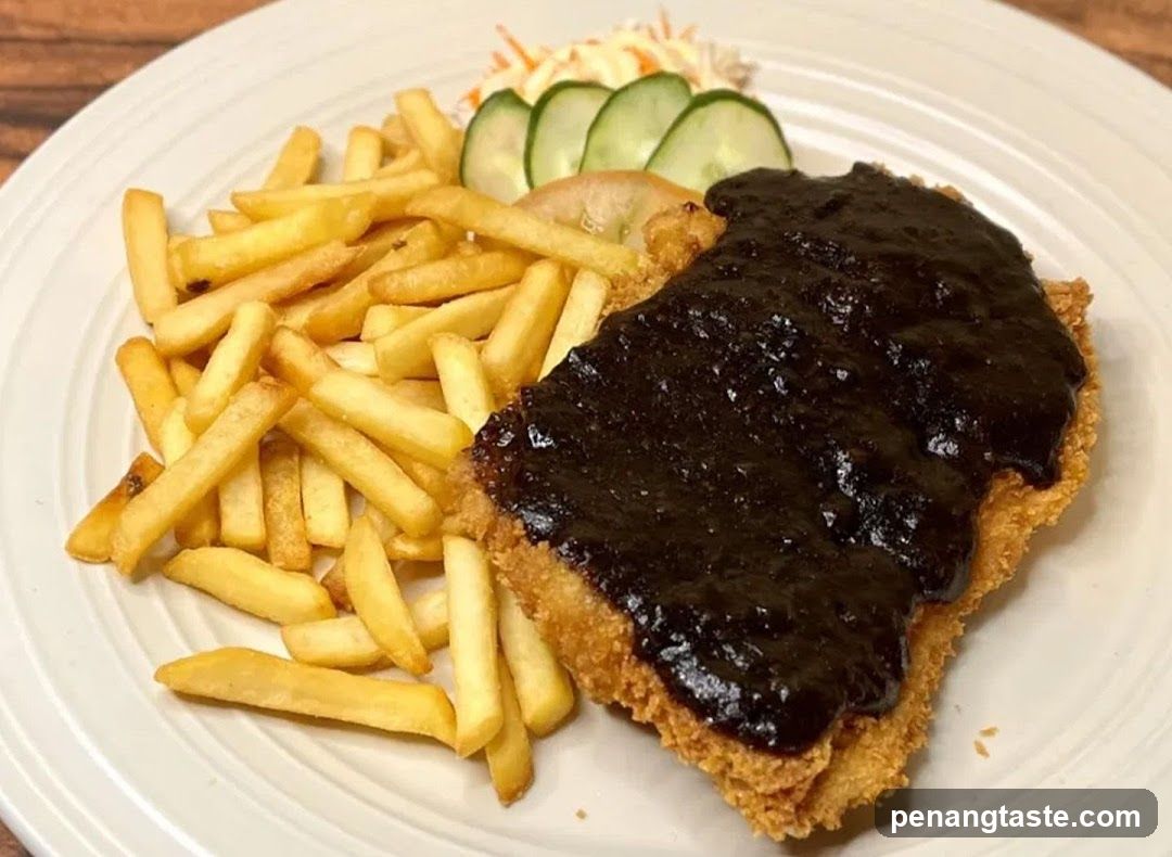 Katsu Dish with Fries and Salad