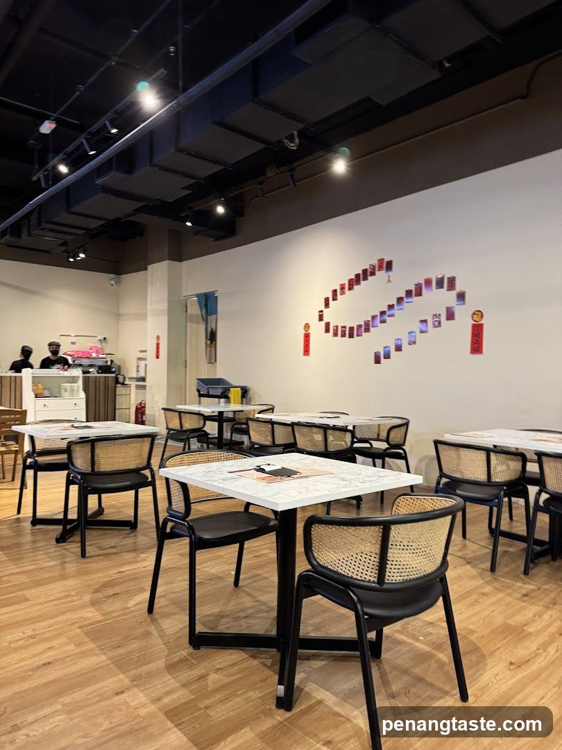 Interior of a modern cafe or restaurant