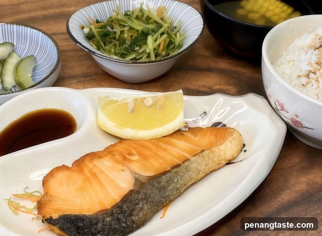 Salmon Meal with Side Dishes