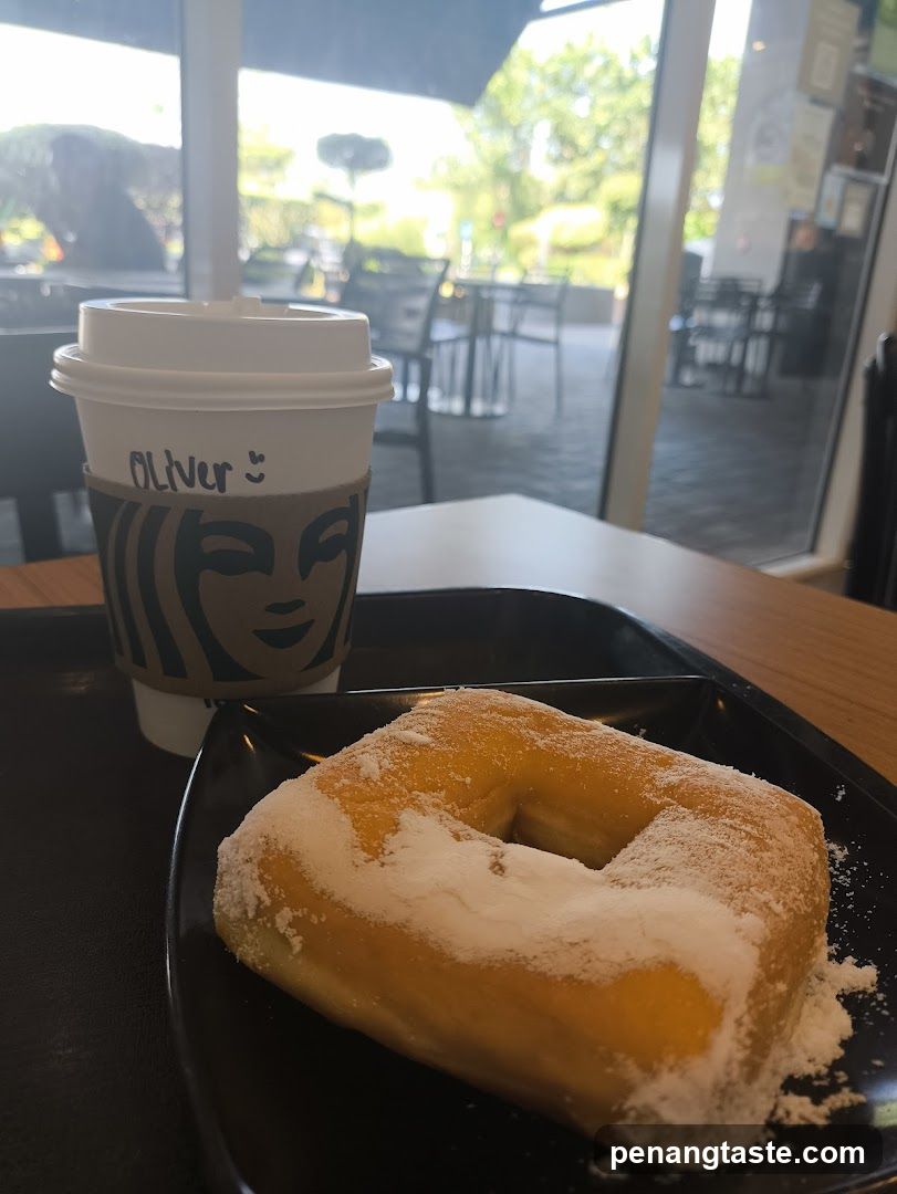 Starbucks Coffee and Donut