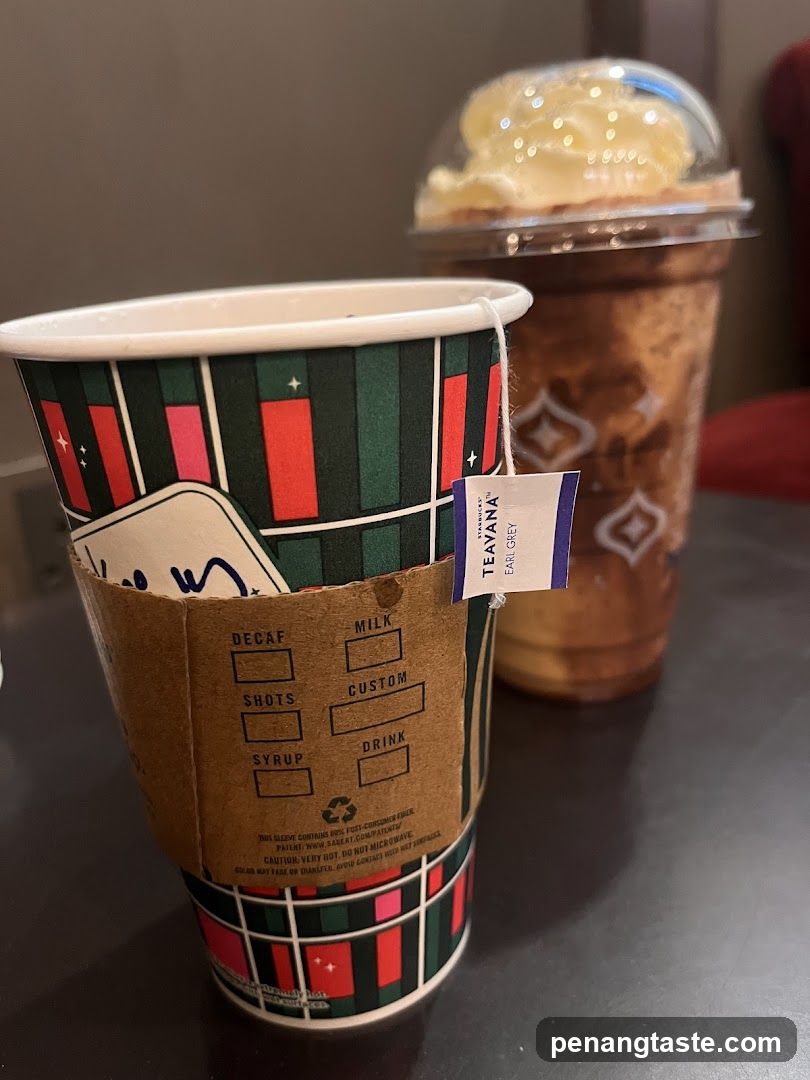 Teavana Coffee Cup and Drink