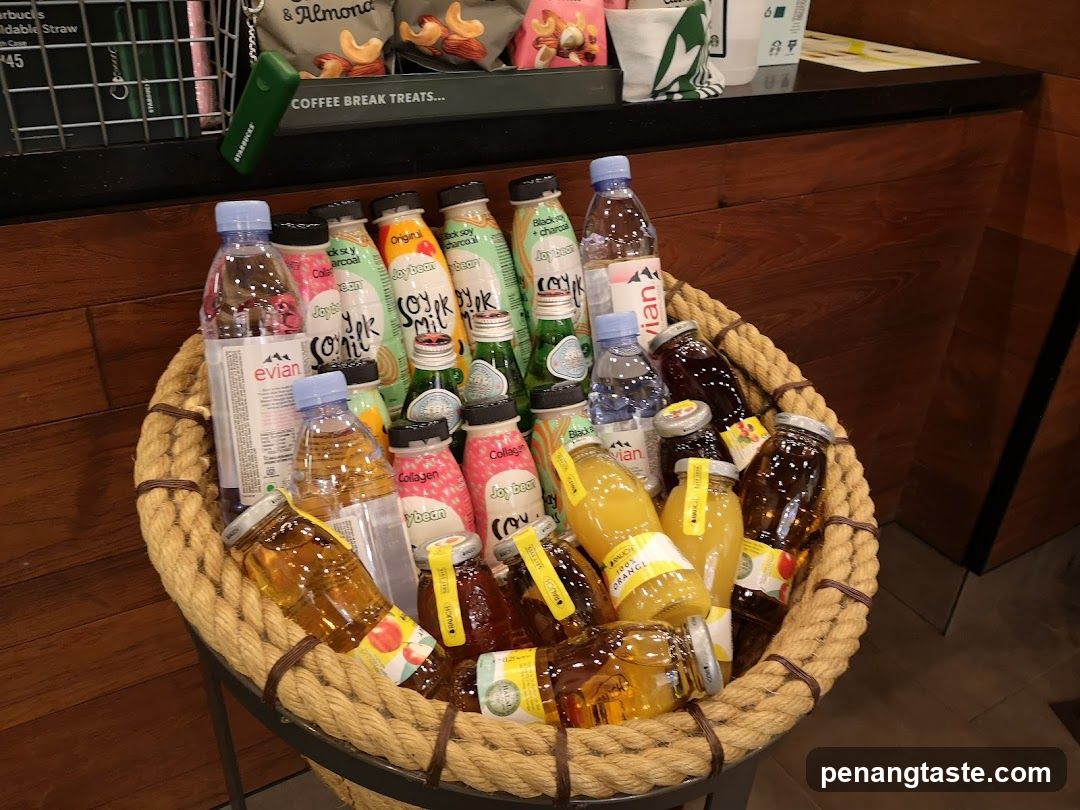 Beverage Display at Coffee Shop