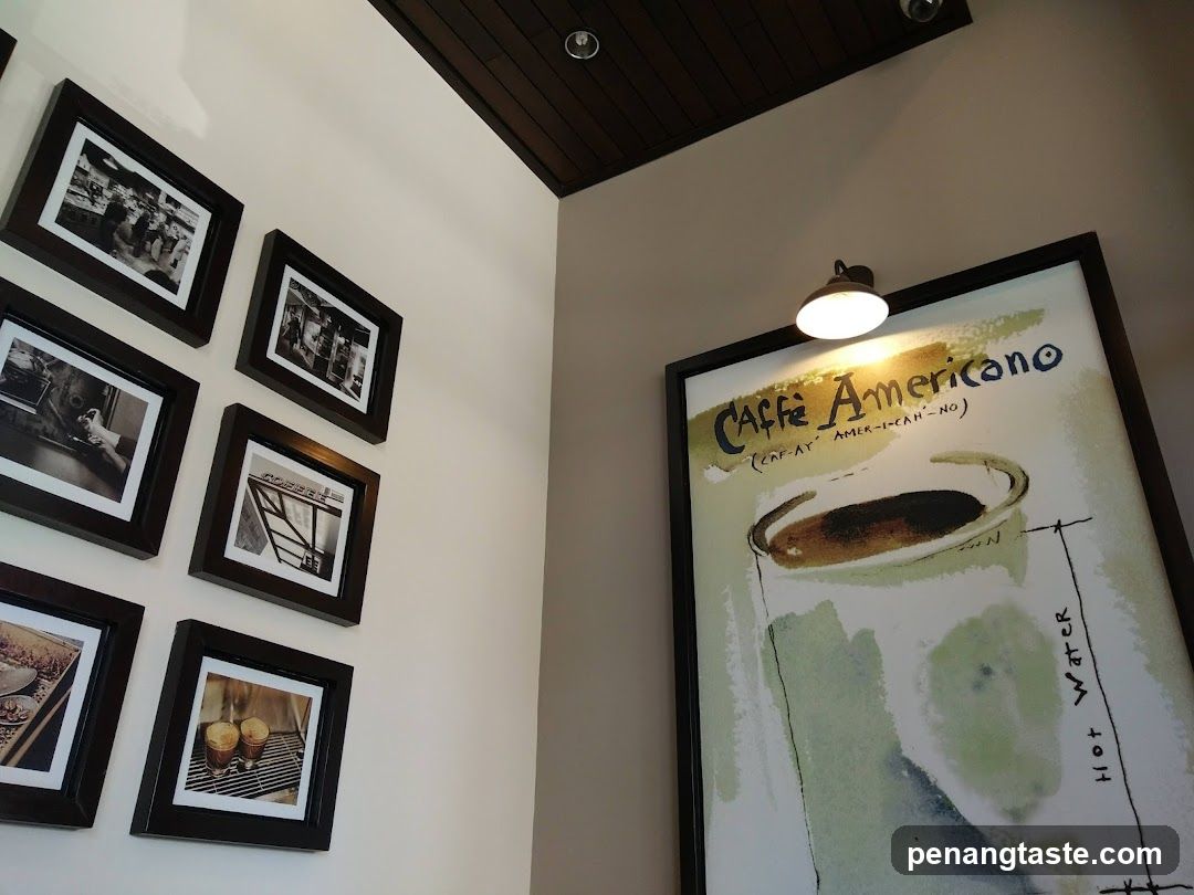 Cafe Americano Interior Wall Display