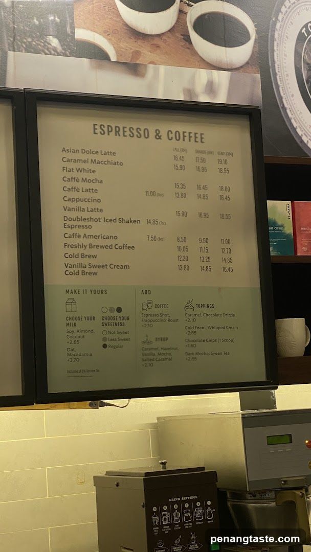 Espresso & Coffee Menu Board