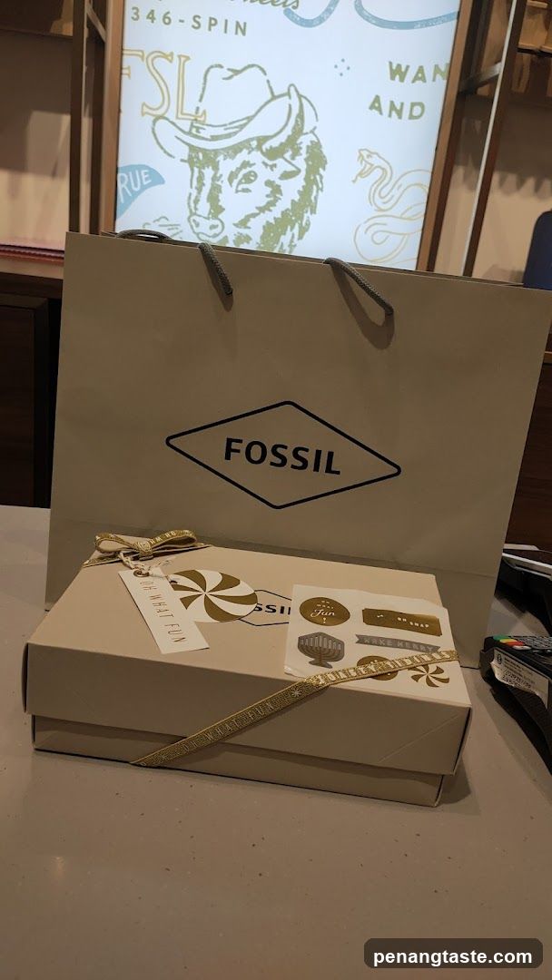 Fossil Gift Box and Bag