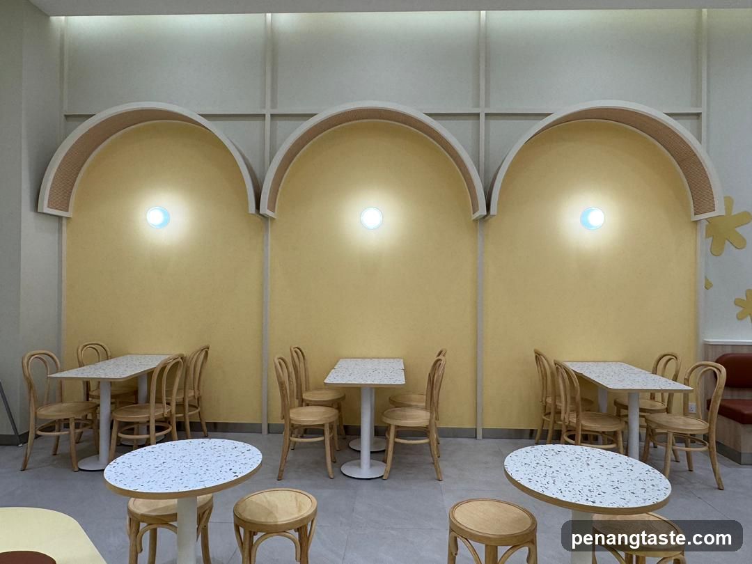 Interior of a cozy café or restaurant