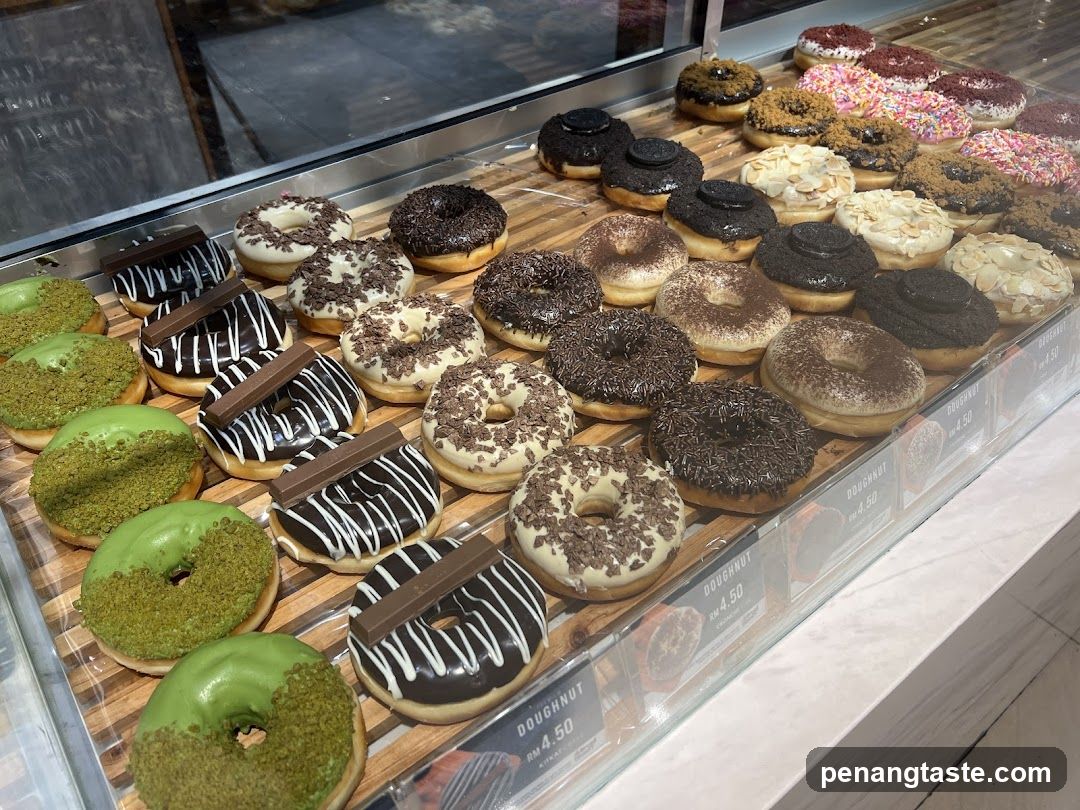 Assorted Donuts Display