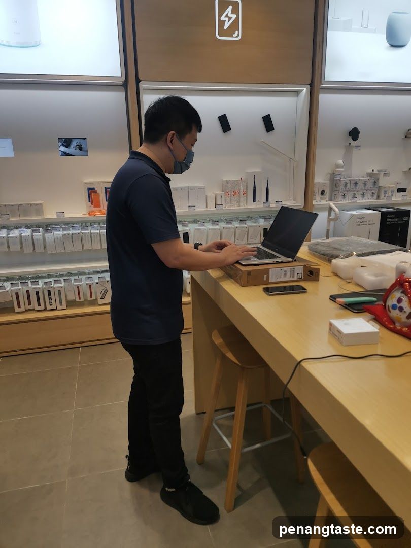 Store Interior with Staff Working