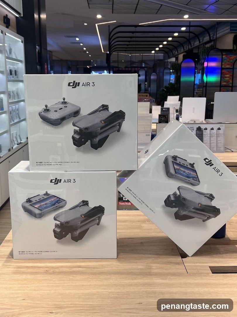 DJI Air 3 Drone Boxes Display