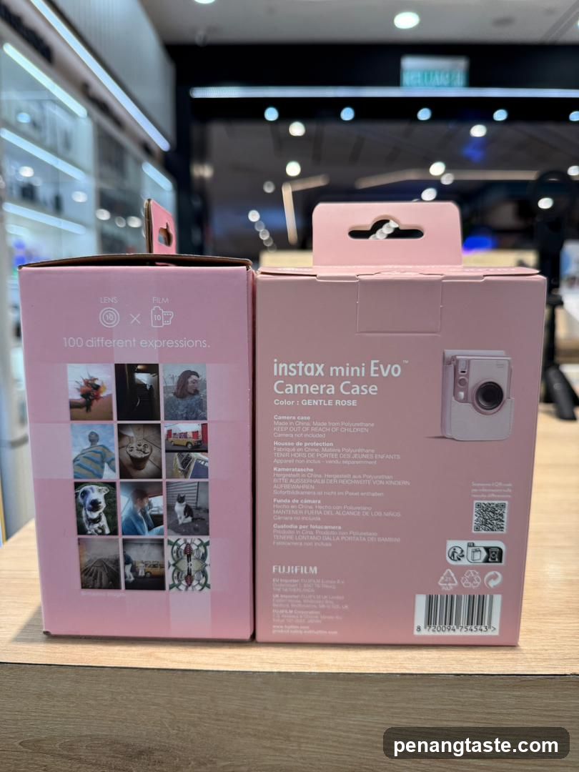 Fujifilm Instax Mini Evo Camera Case Packaging