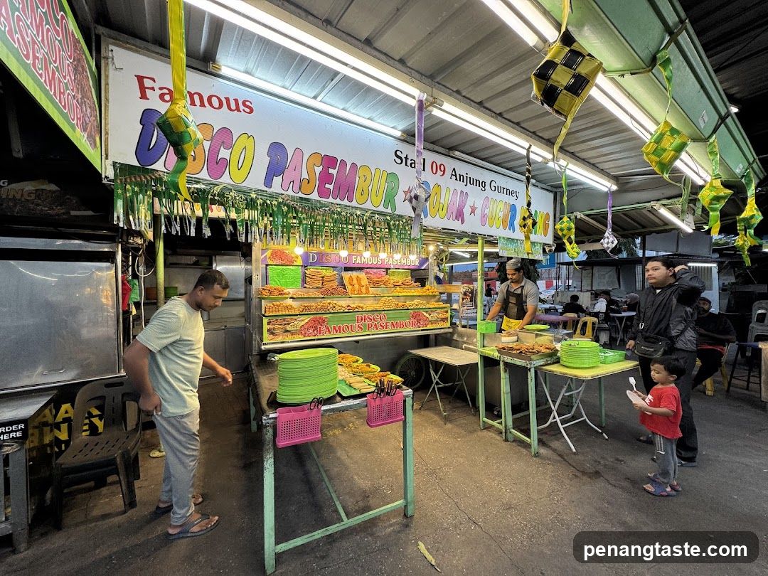 Street Food Stall with Pasembur Display