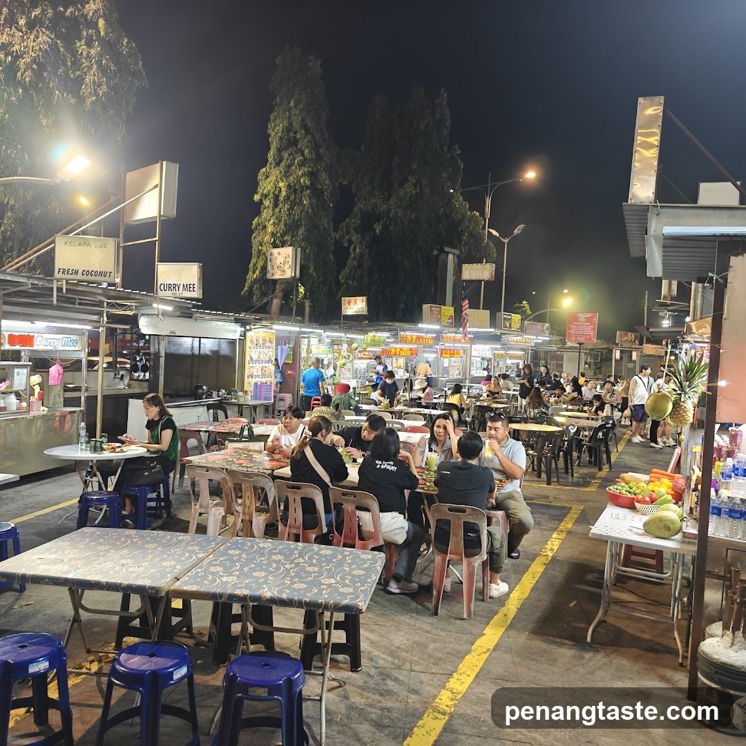 Night Market Food Stall Scene