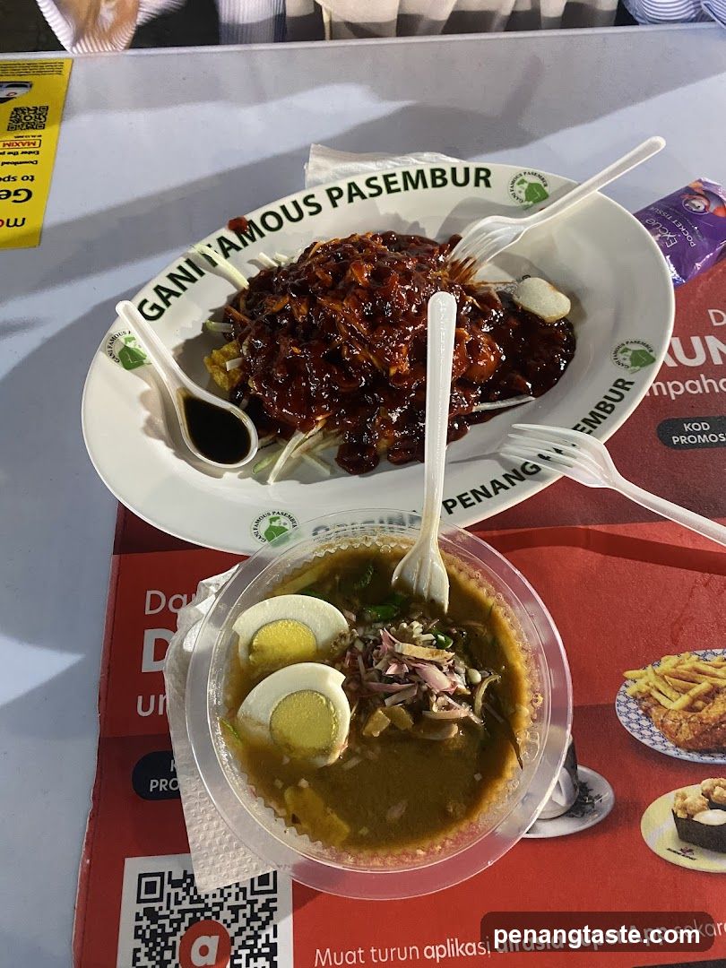 Food items on table