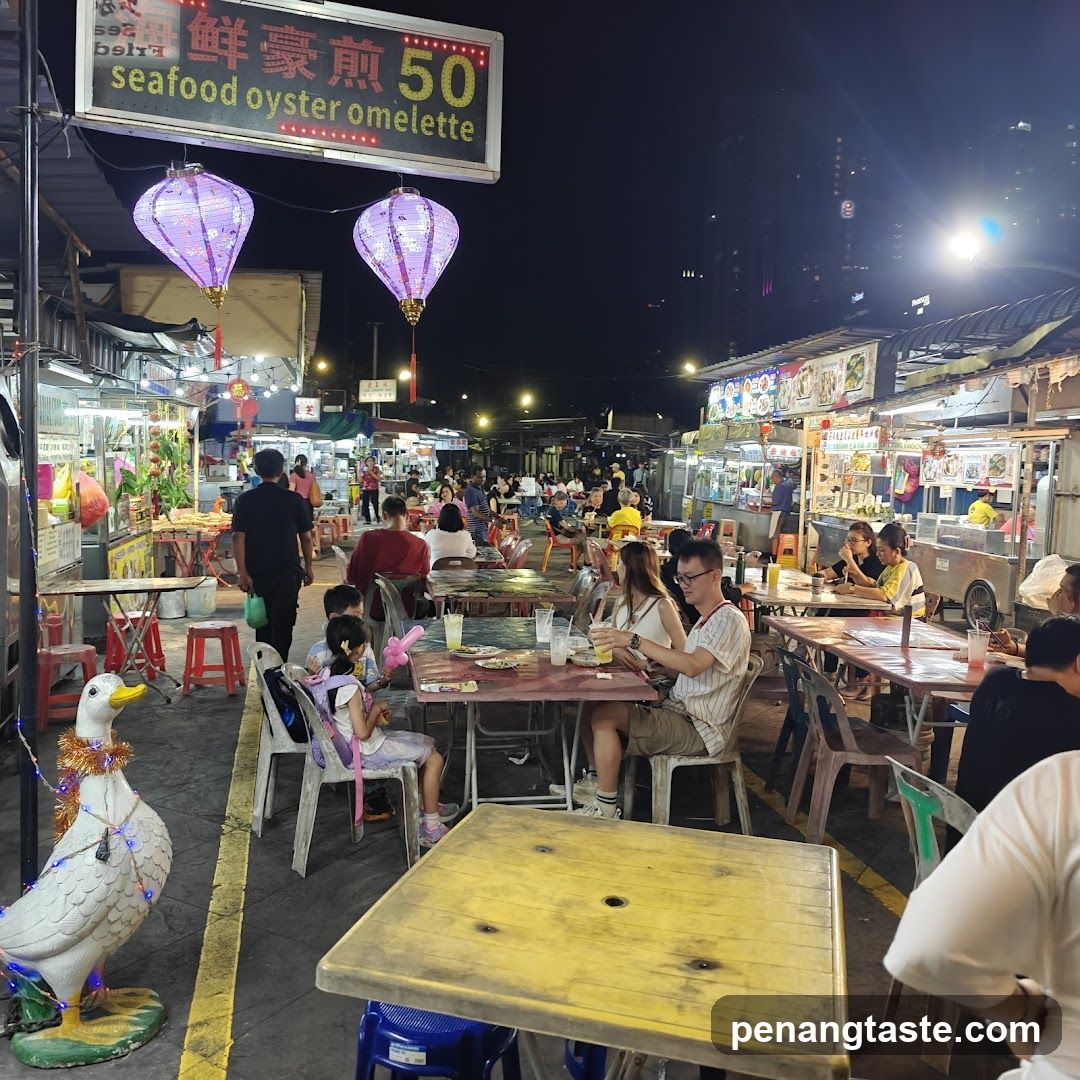 Night Market Food Stall Scene