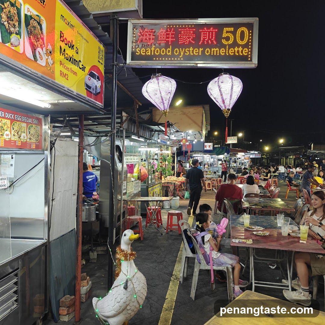 Night Market Food Stall Scene