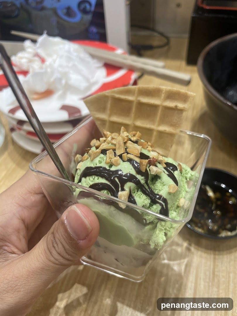 Matcha Ice Cream Dessert