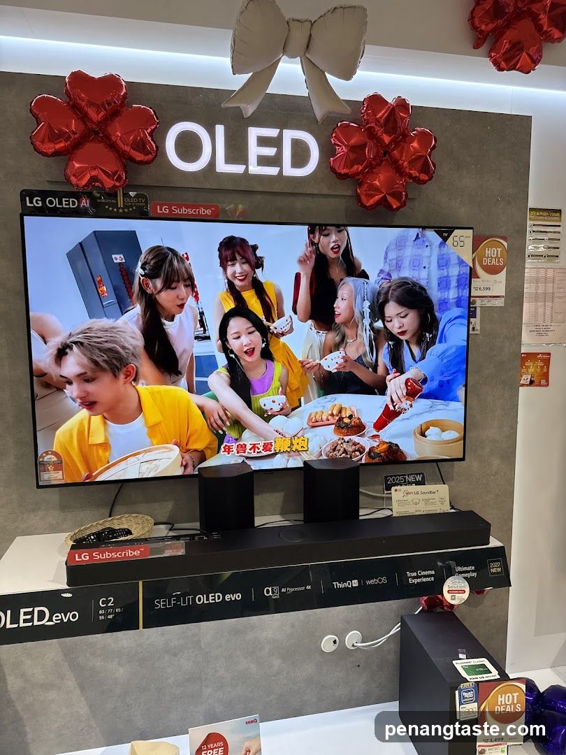 OLED TV Display in Store