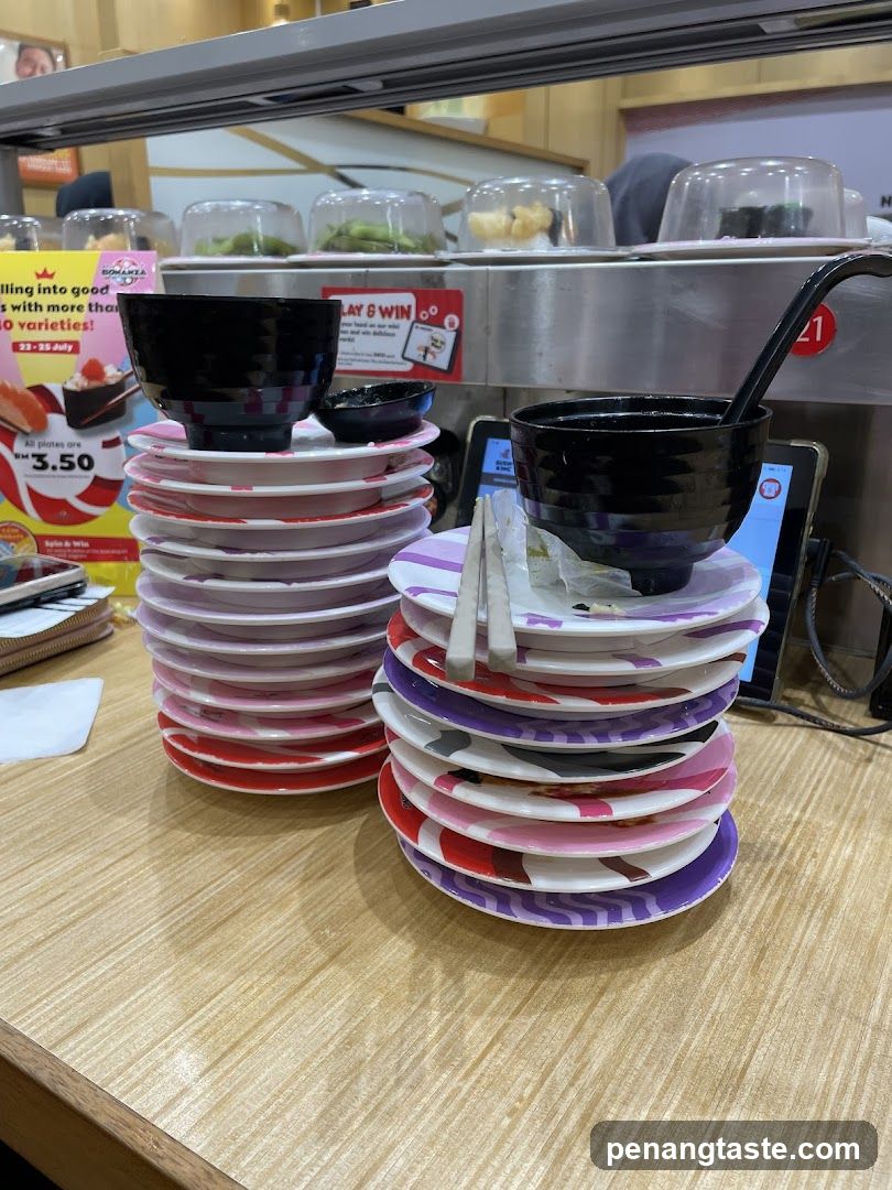 Stacked Bowls and Plates at Restaurant Counter