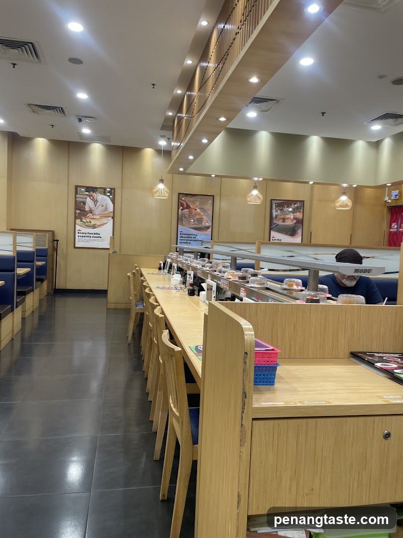 Restaurant Interior with Sushi Bar