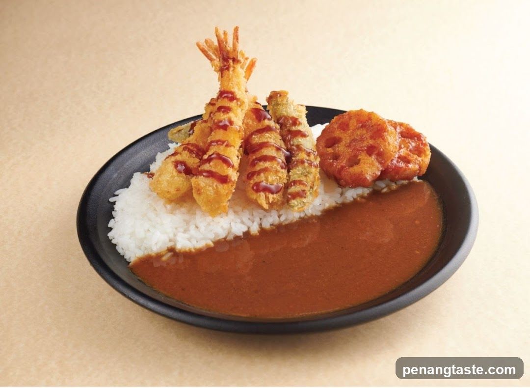 Tempura and Curry Rice Bowl