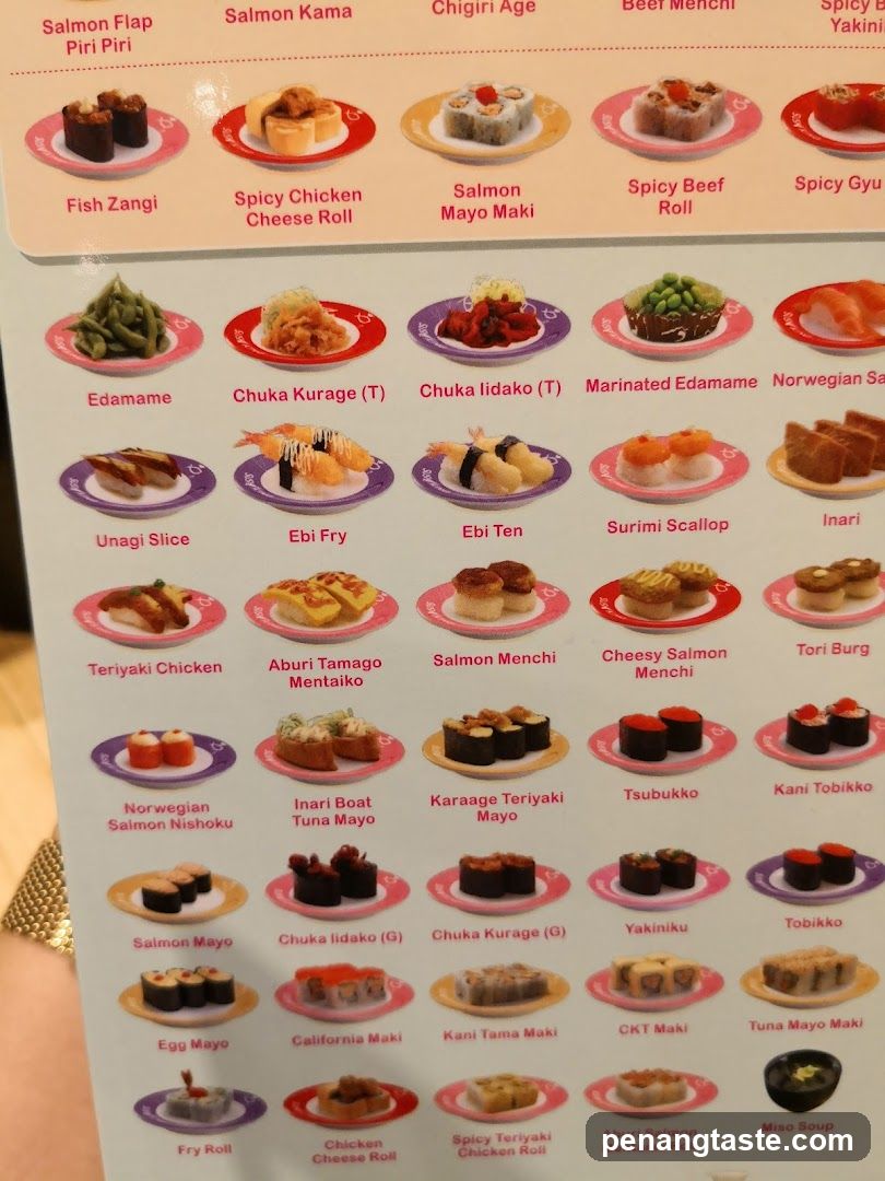 Sushi Menu Board