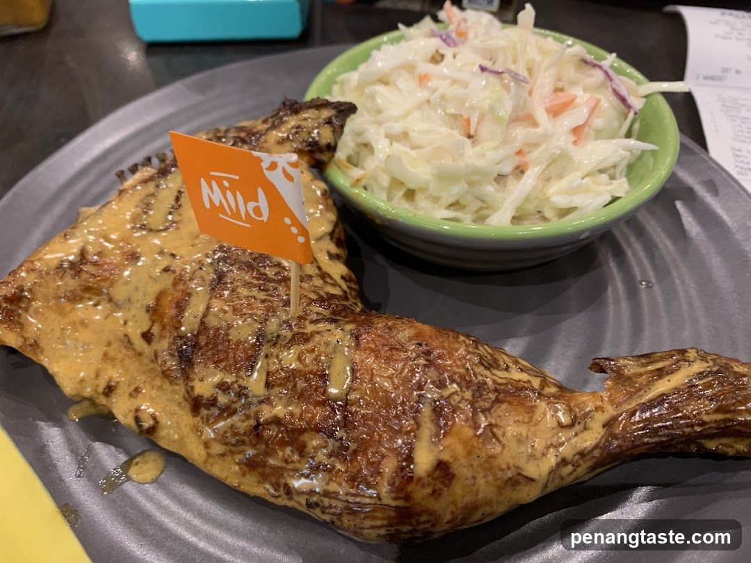 Grilled Fish with Coleslaw