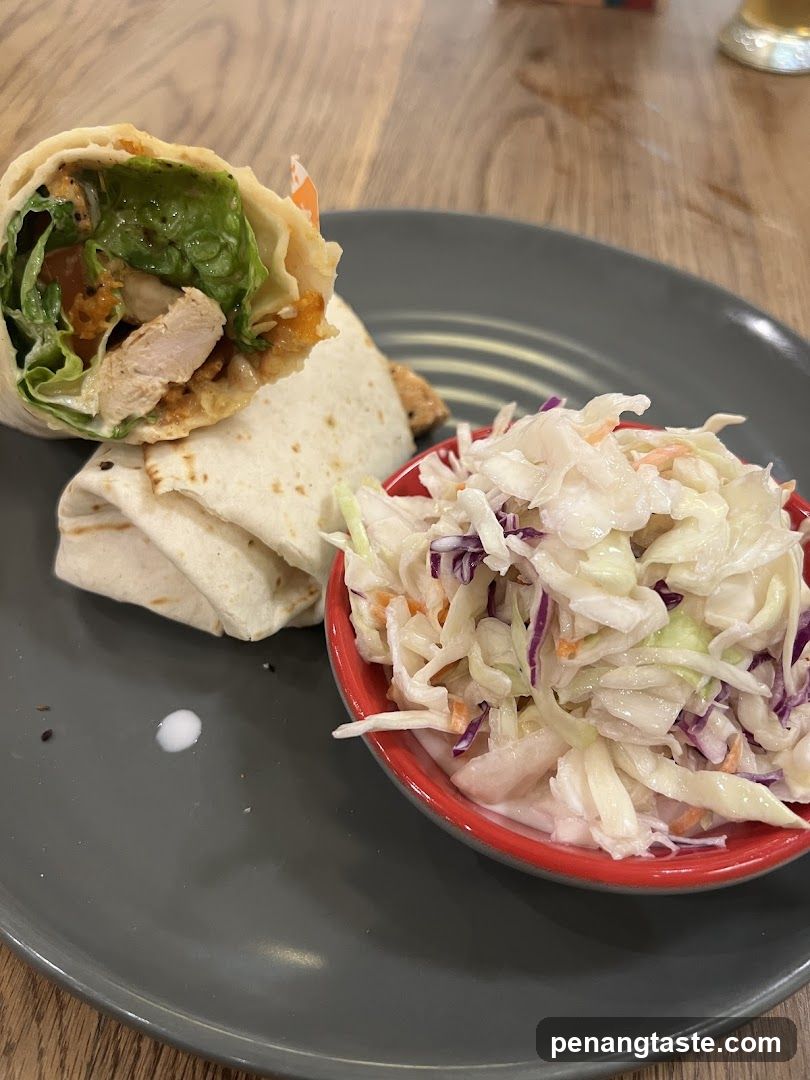 Wrap with Coleslaw