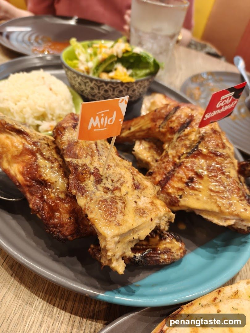 Grilled Chicken with Rice and Salad