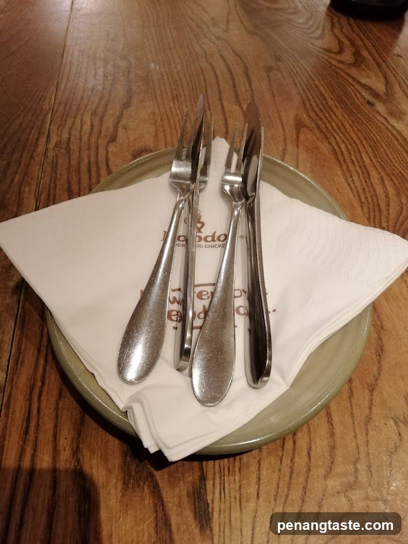 Cutlery on Napkin