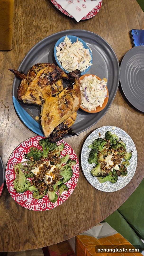 Grilled Chicken Meal with Side Dishes