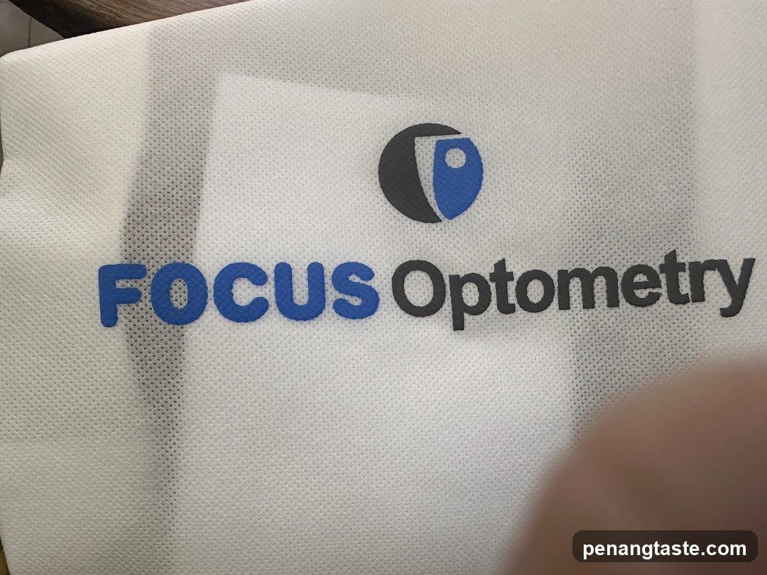 Focus Optometry Logo on Fabric