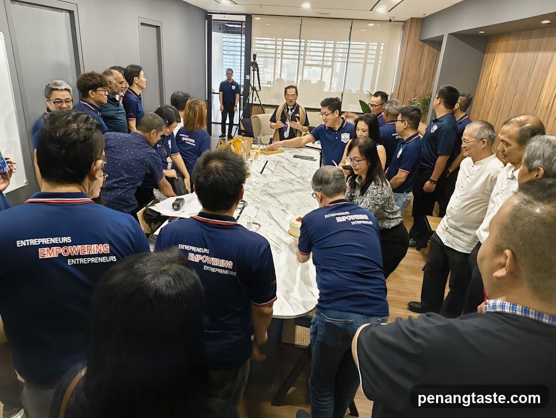 Group Gathering at Office Event