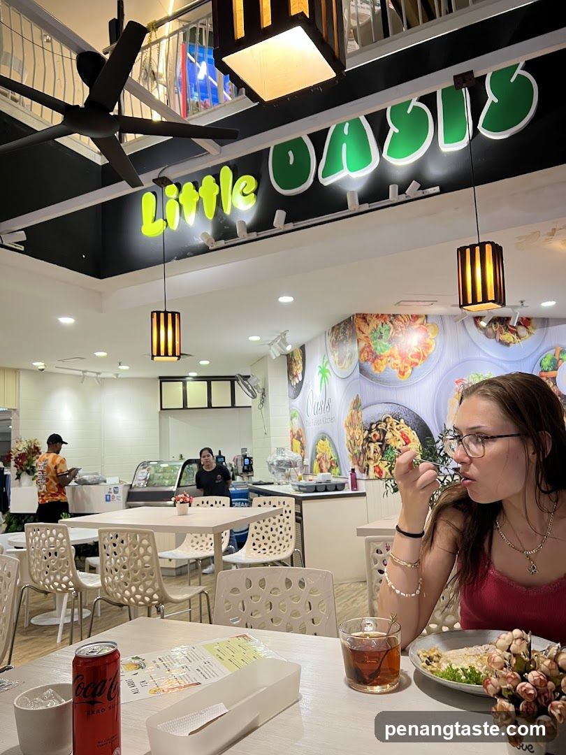 Dining at Little Oasis